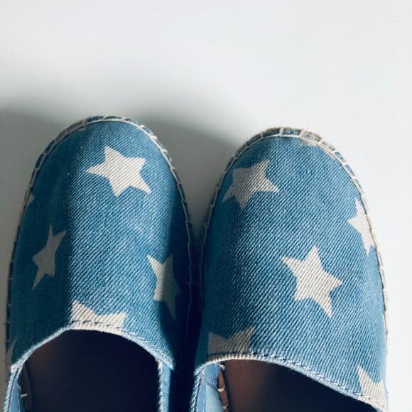 Steve Madden 'Talan' Women's 7.5 Star Espadrille Denim Shoe Slip On - Picture 11 of 12